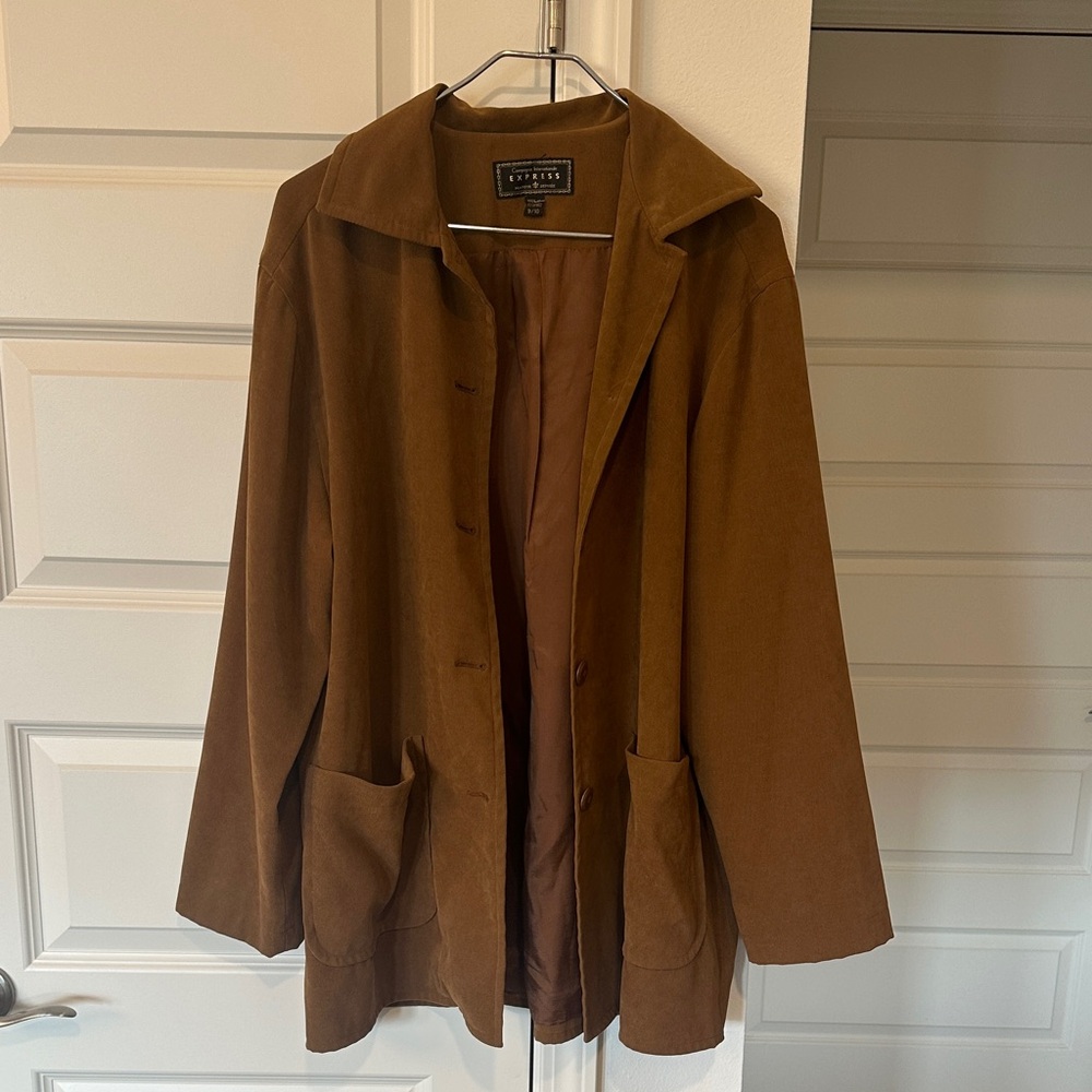 Express Brown Utility Jacket